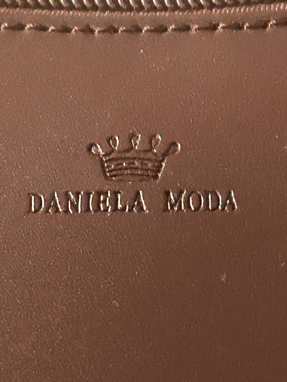 Vera Pelle Daniel Moda small Dark Brown Shoulder Bag EUC #y2k - Picture 7 of 8